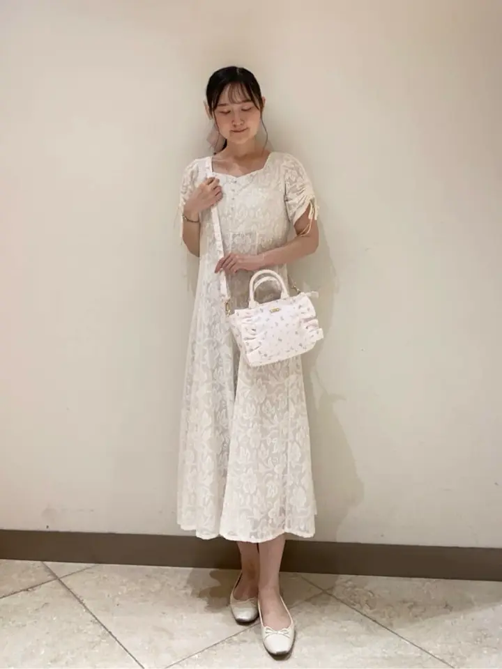 ピンクマニアフラワープリントフリル2Wayトート/Maison de FLEUR