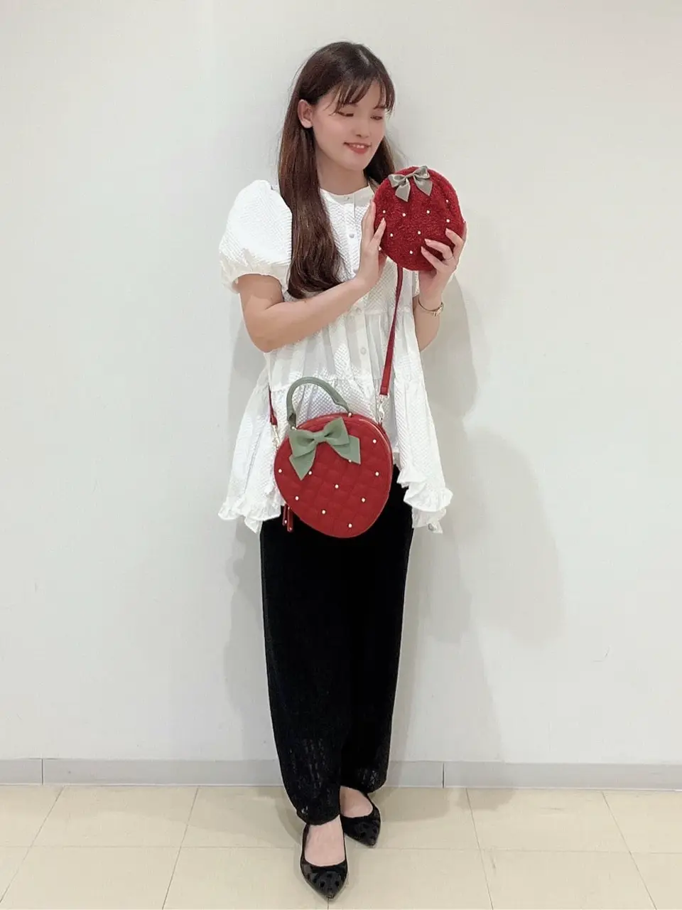 いちご新聞 いちごショルダーバッグ/Maison de FLEUR（メゾン ド