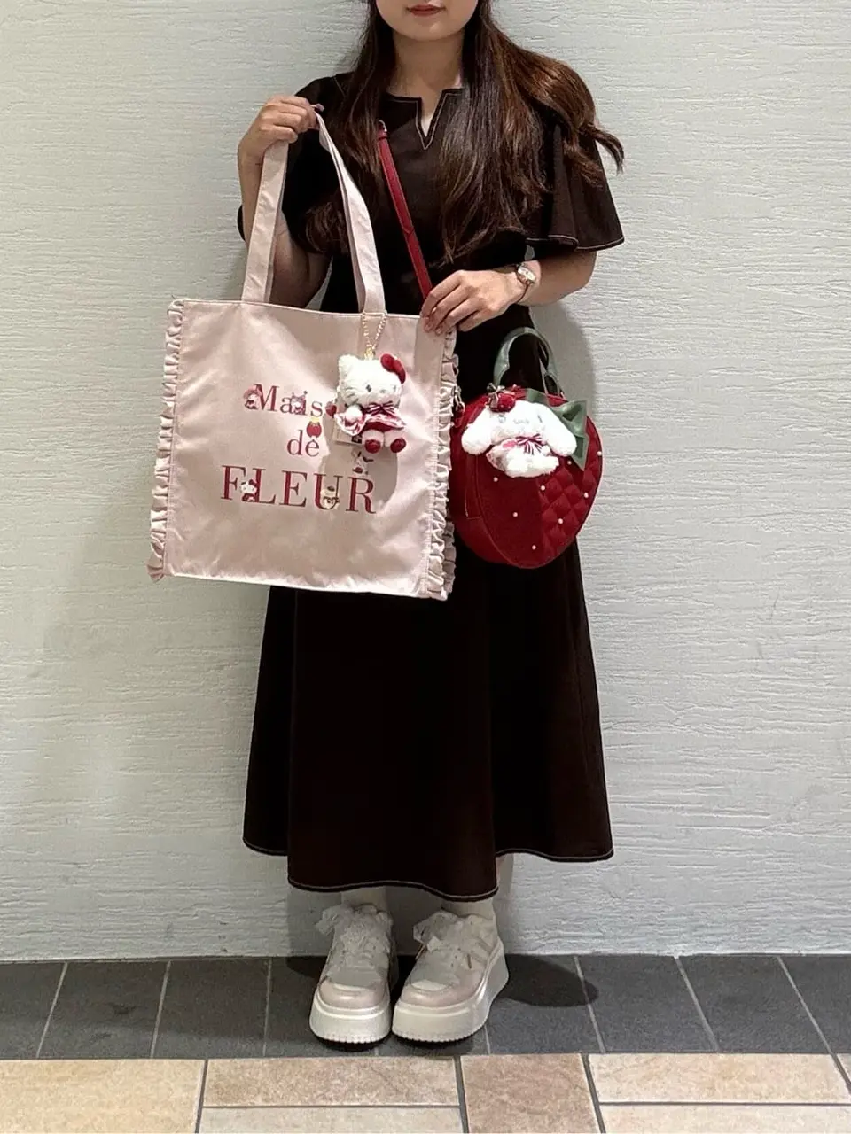 いちご新聞 いちごショルダーバッグ/Maison de FLEUR（メゾン ド