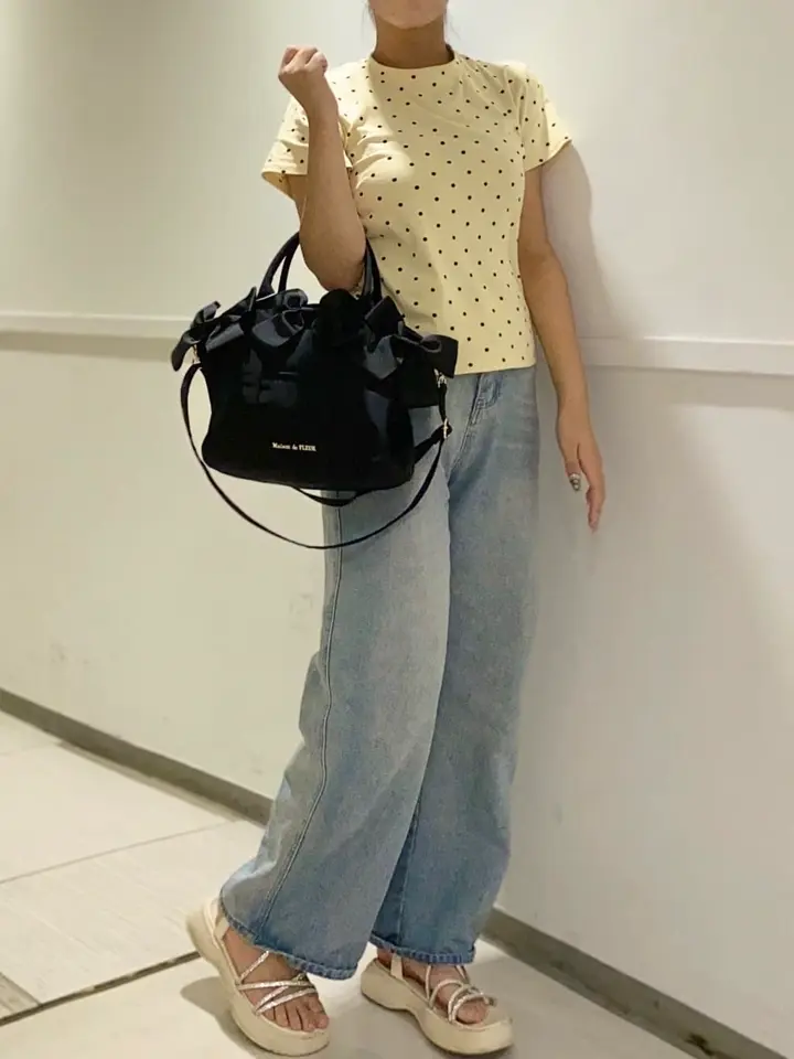 ボリュームリボン2Wayトートバッグ/Maison de FLEUR（メゾン ド