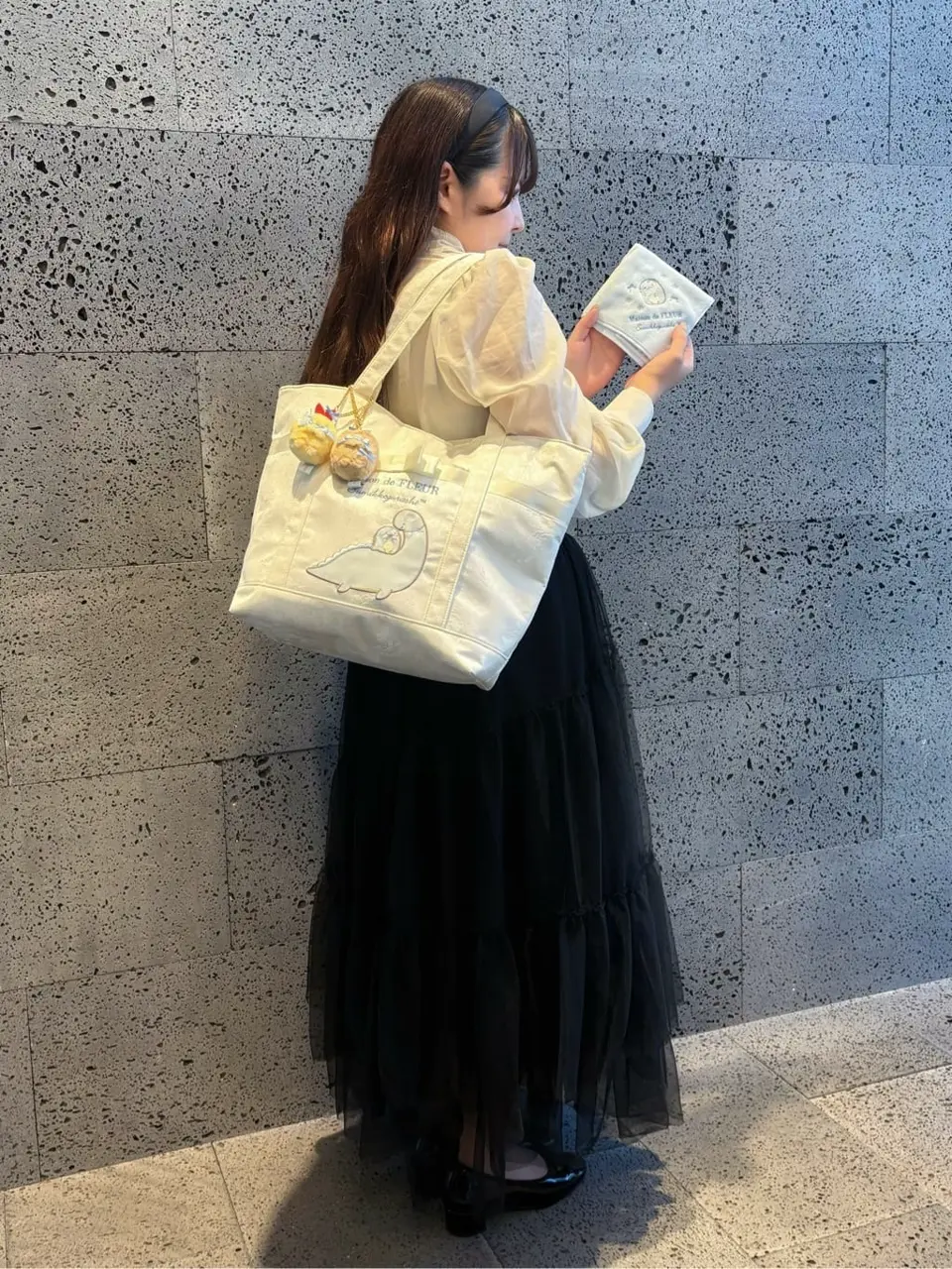 すみっコぐらし とかげ トートバッグ まめゴマ レア Maison de FLEUR × すみっコぐらし 第5弾！ 「とかげ」と「とかげの