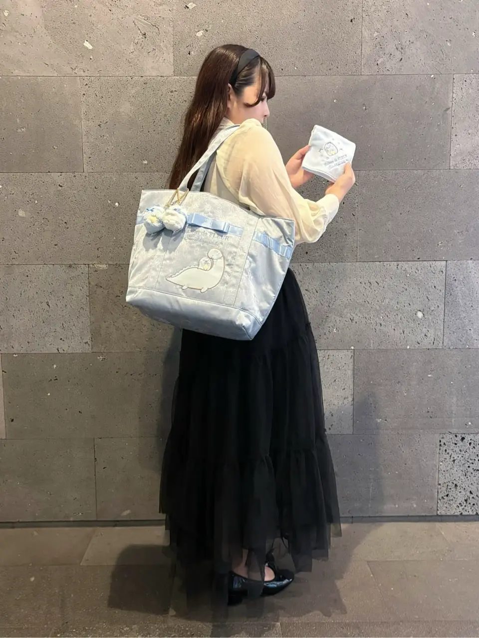 すみっコぐらし とかげ トートバッグ/Maison de FLEUR（メゾン ド