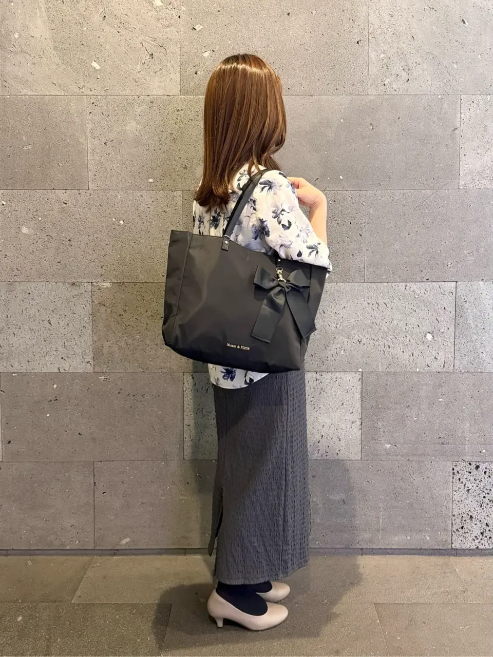 maisondefleurリボンフラワー柄 3点セット maisondefleurリボンフラワー柄 3点セット maisondefleurリボン