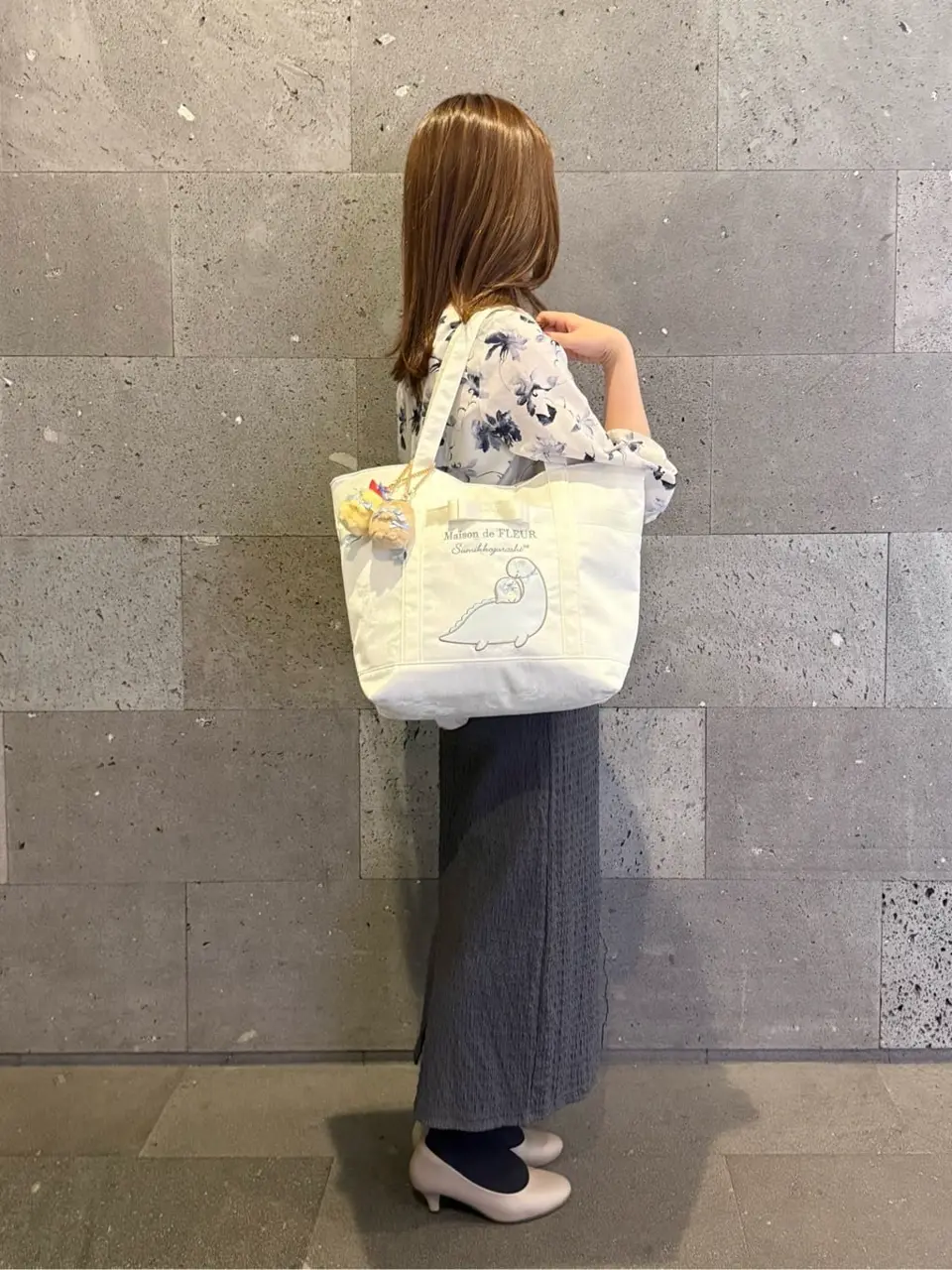 すみっコぐらし とかげ トートバッグ/Maison de FLEUR（メゾン ド