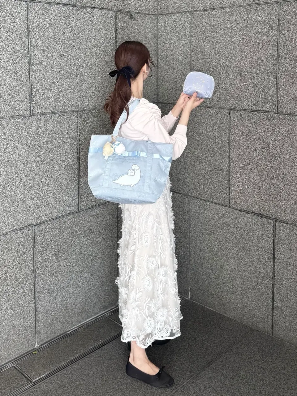 すみっコぐらし とかげ トートバッグ/Maison de FLEUR（メゾン ド