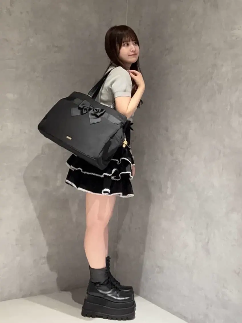 グログランリボン3ルームトートバッグ/Maison de FLEUR（メゾン ド