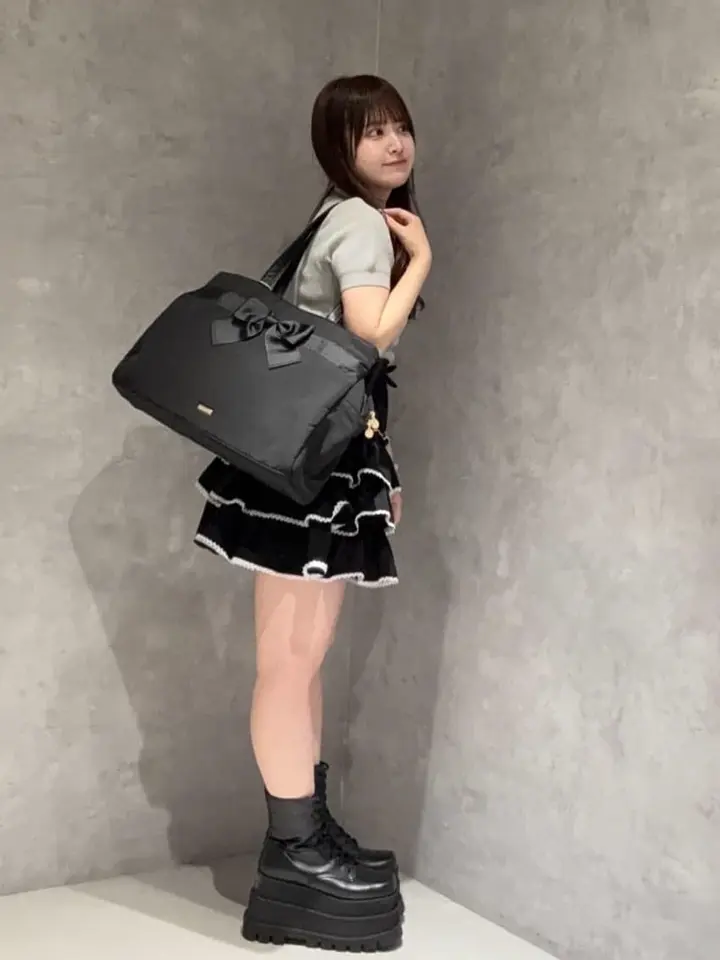 グログランリボン3ルームトートバッグ/Maison de FLEUR（メゾン ド