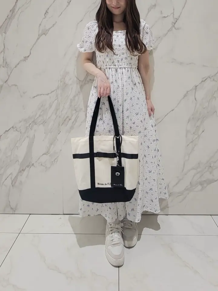 マルチポケット帆布トートMバッグ/Maison de FLEUR（メゾン ド