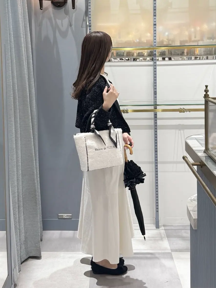 スカーフ付きボア2WayMトートバッグ/Maison de FLEUR（メゾン ド