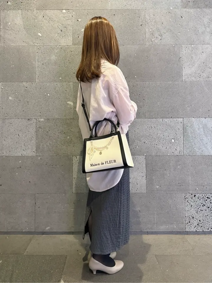 チャーム付きスクエア2Wayバッグ/Maison de FLEUR（メゾン ド フルール