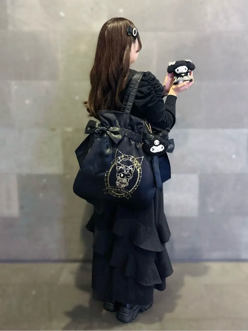 KUROMI フェイスポーチチャーム/Maison de FLEUR（メゾン ド フルール