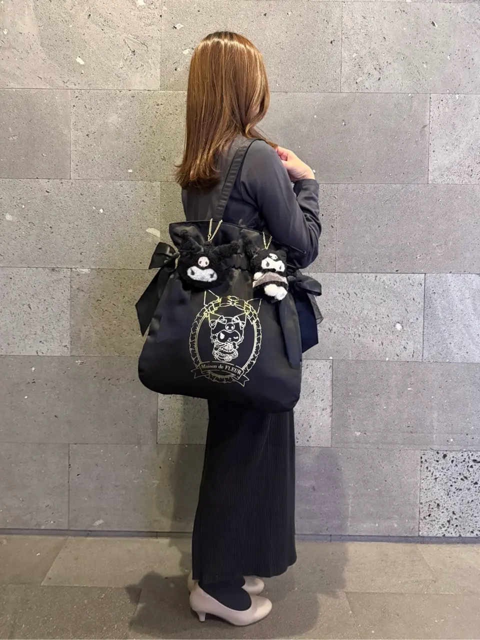 KUROMI ダブルリボントートバッグ/Maison de FLEUR（メゾン ド