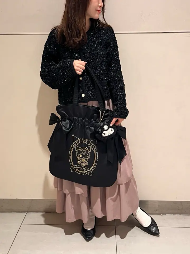 KUROMI ダブルリボントートバッグ/Maison de FLEUR（メゾン ド