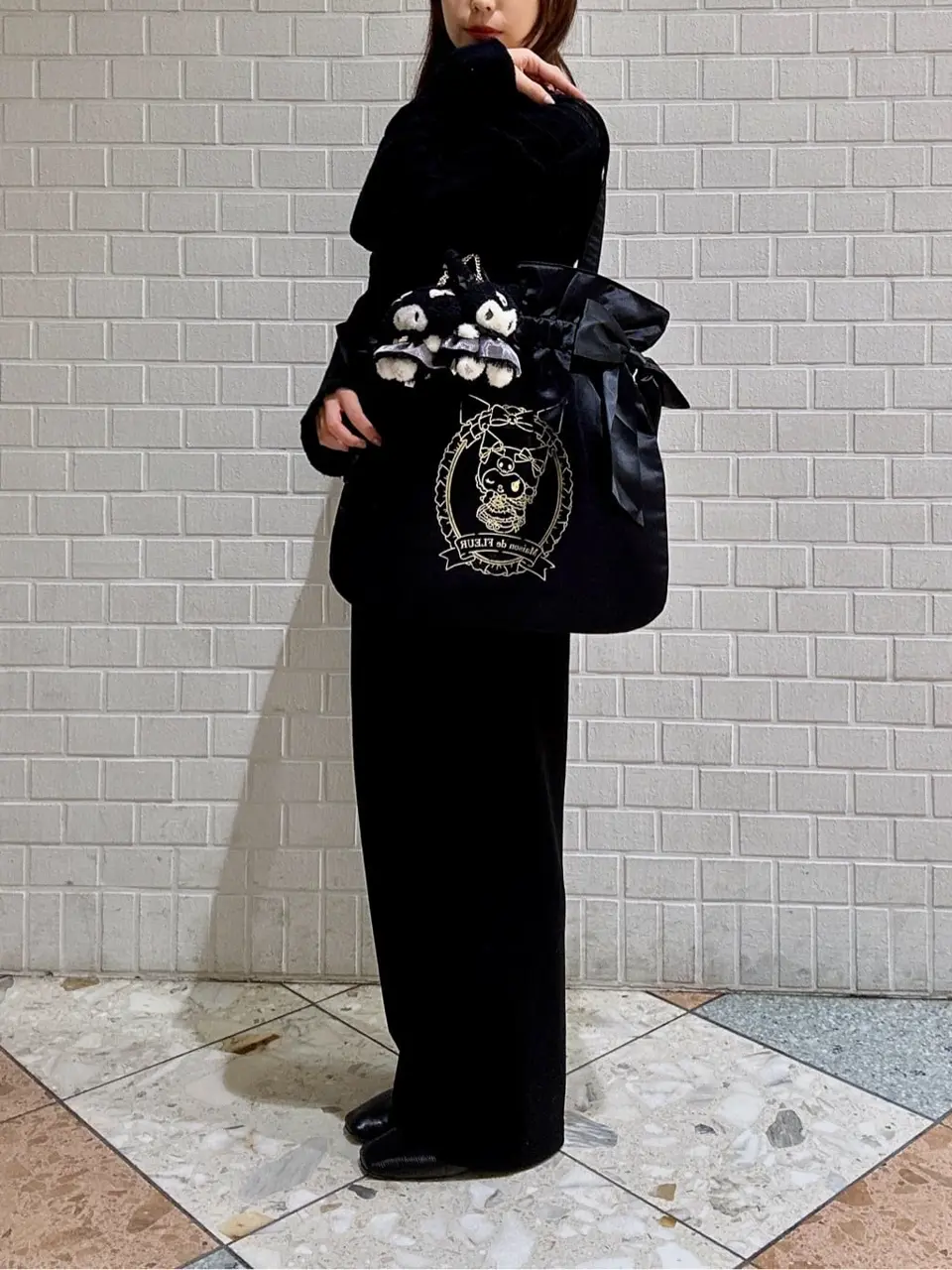 KUROMI ダブルリボントートバッグ/Maison de FLEUR（メゾン ド