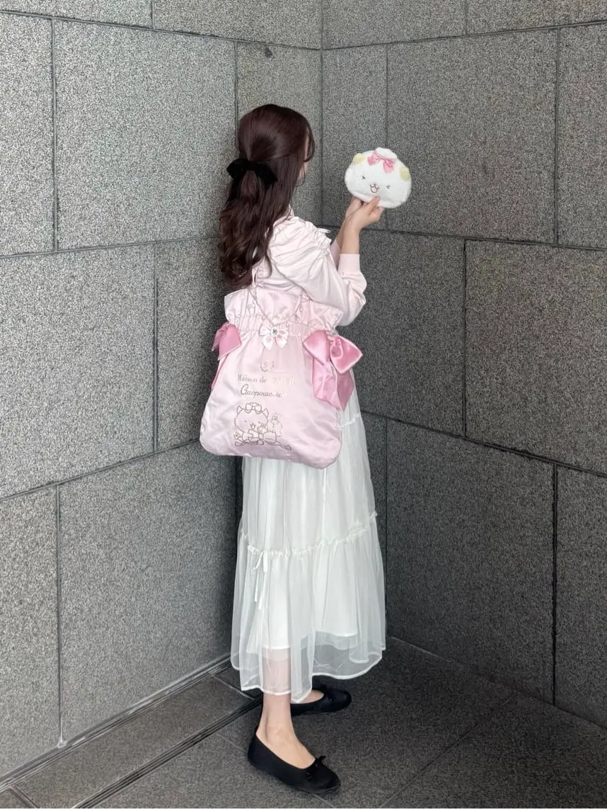 がおぱわるぅ ダブルリボントートバッグ/Maison de FLEUR（メゾン ド