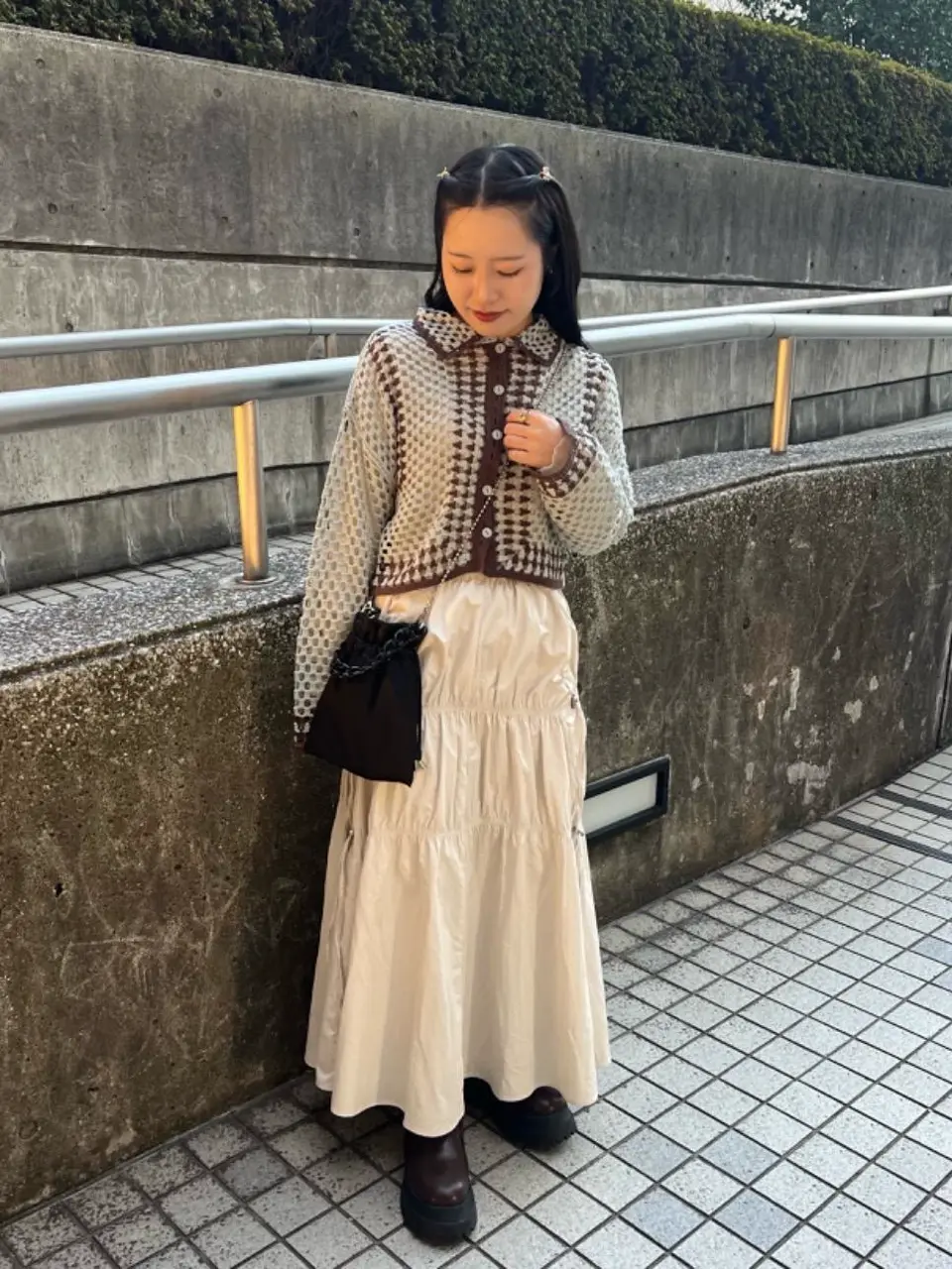 配色スカシ編みカーデ|RETRO GIRL | RETRO GIRL ONLINE STORE