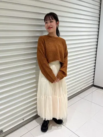 V-NECK CROPPED BOLERO SWEATER（ニット/セーター）｜Meryll