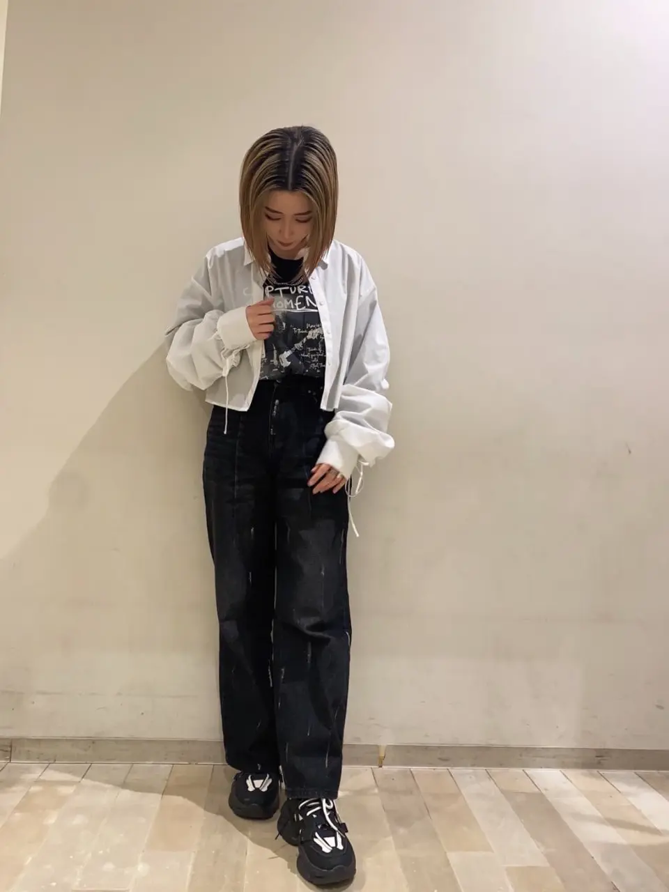 ショートシャツ A part by（アパートバイ）の「ショートボックスシャツ 298578