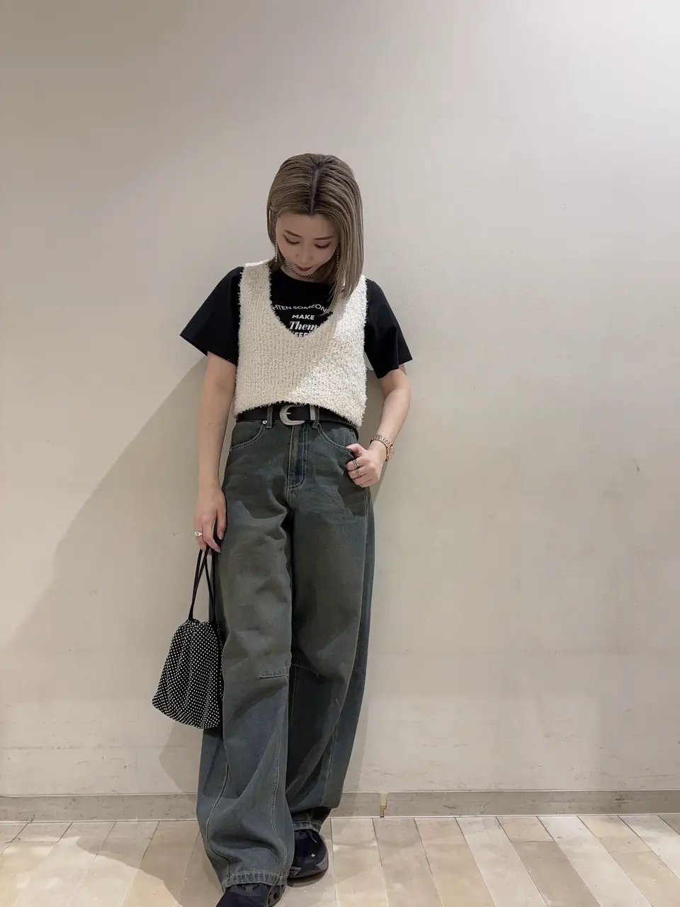 リボンヤーンベスト|RETRO GIRL | RETRO GIRL ONLINE STORE