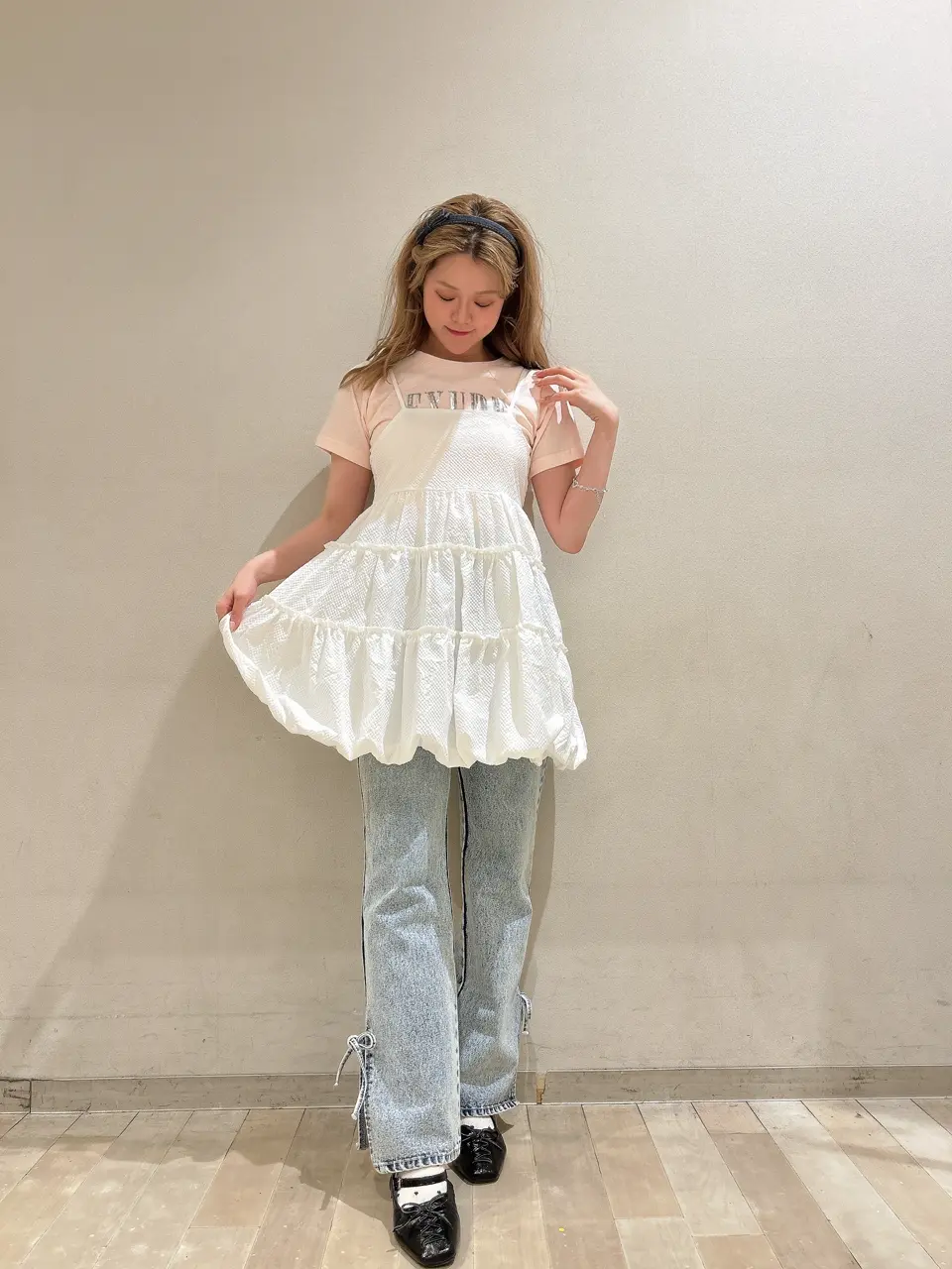 スパンコールロゴTEE|ems excite | RETRO GIRL ONLINE STORE