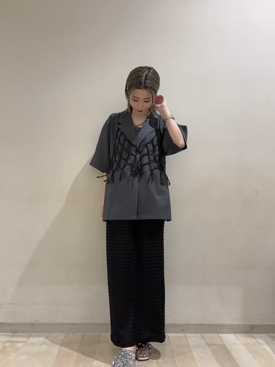 vintage remake オーストリア ティータオル ビスチェ サイドリボン vintage remake オーストリア ティータオル ビスチェ サイド