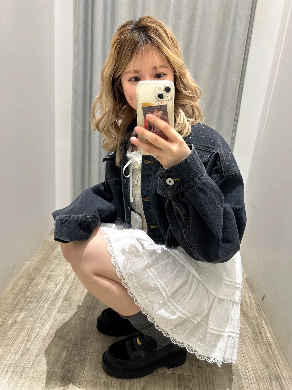 ビジュー付きデニムJK|ems excite | RETRO GIRL ONLINE STORE レトロ