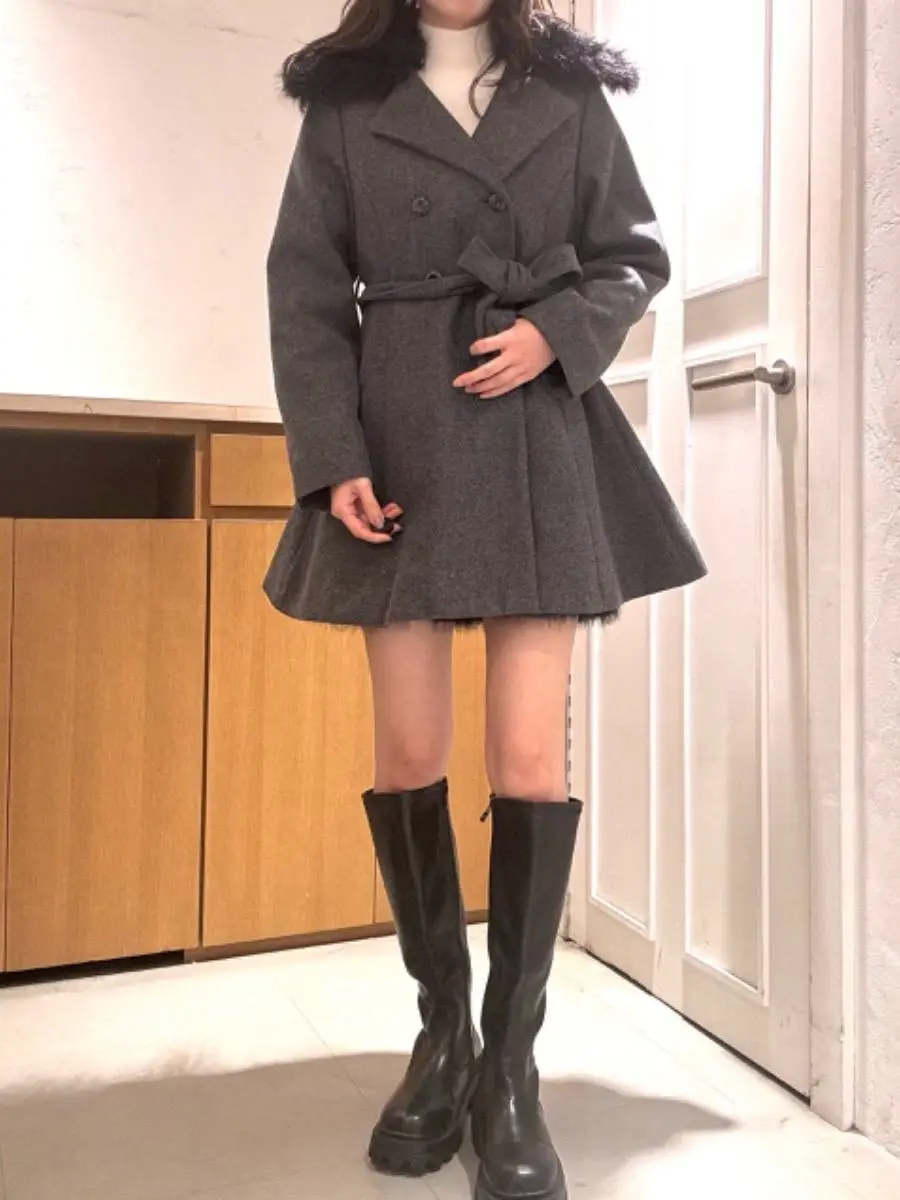 リボンFファーJK[品番：RTGW0008477]｜RETRO GIRL（レトロガール