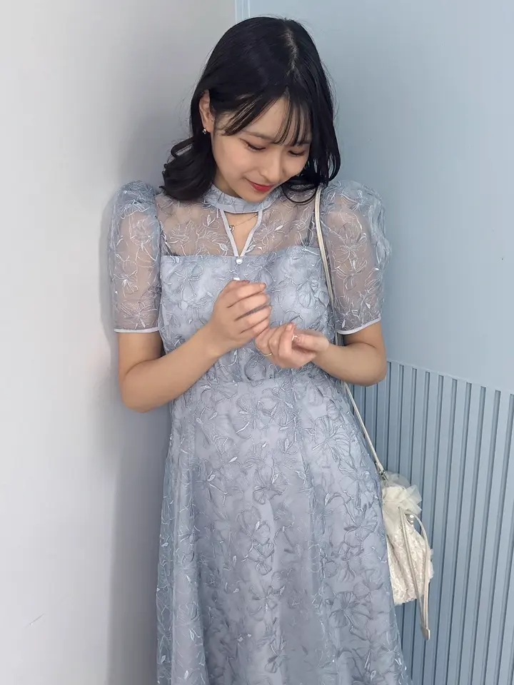 【美品】Y's ワイズ パッチ刺繍 ワンピース ドレス 麻 オケージョン】花柄総刺繍ドレス|ems excite | RETRO GIRL ONLINE