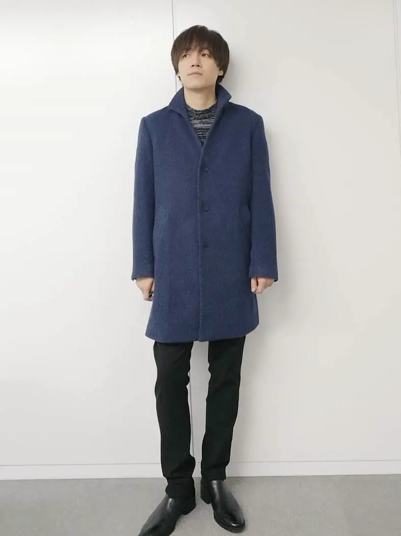 TETE HOMME テットオム カシミア100%スタンドカラーコート TETE HOMME|テットオム カシミヤスタンドカラーコート メンズ