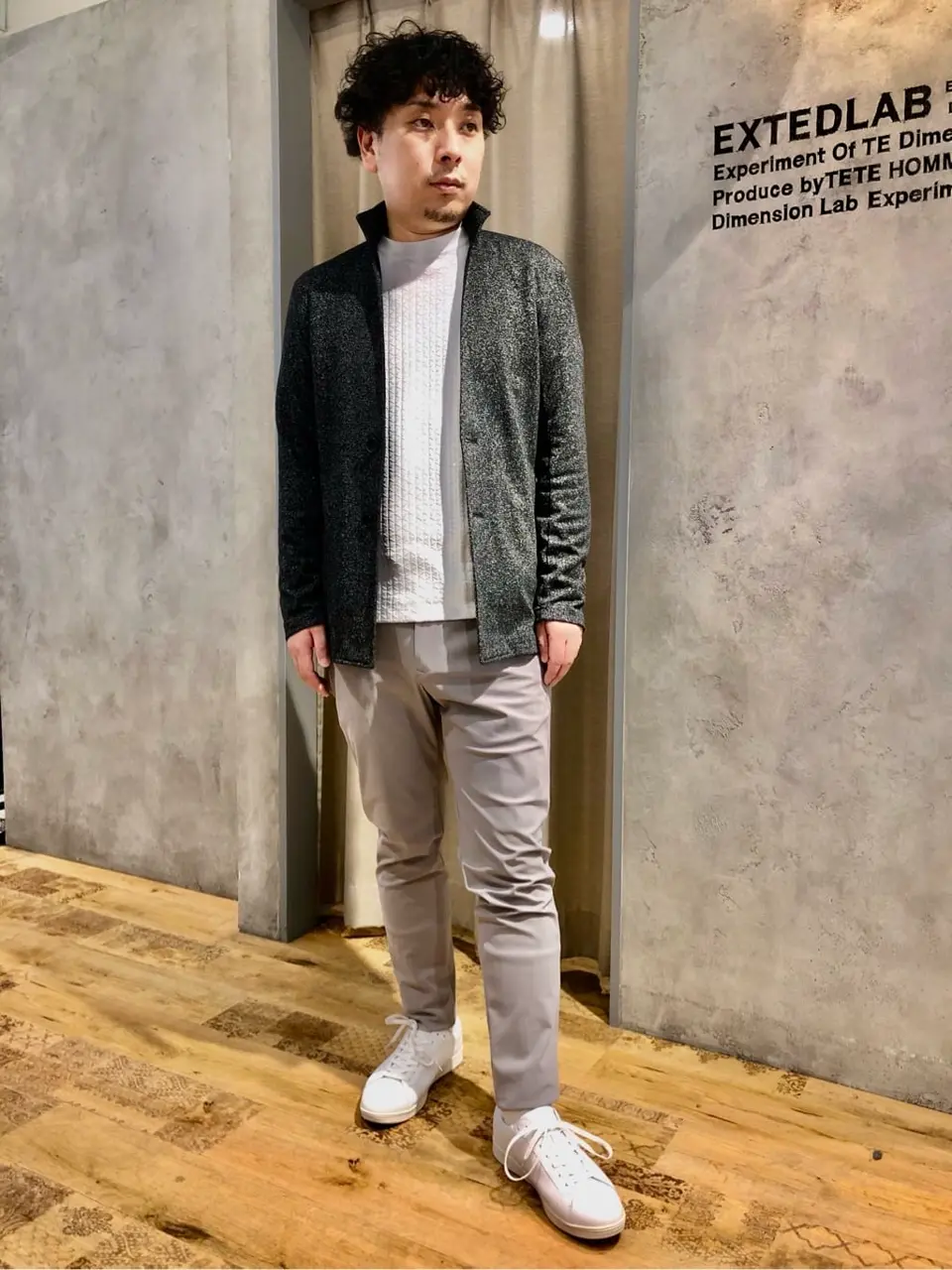 TETE HOMME｜テットオム 交編天竺カットジャケット メンズ