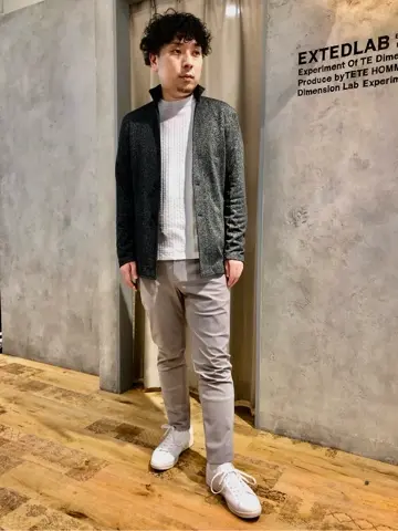 TETE HOMME｜テットオム 交編天竺カットジャケット メンズ ジャケット