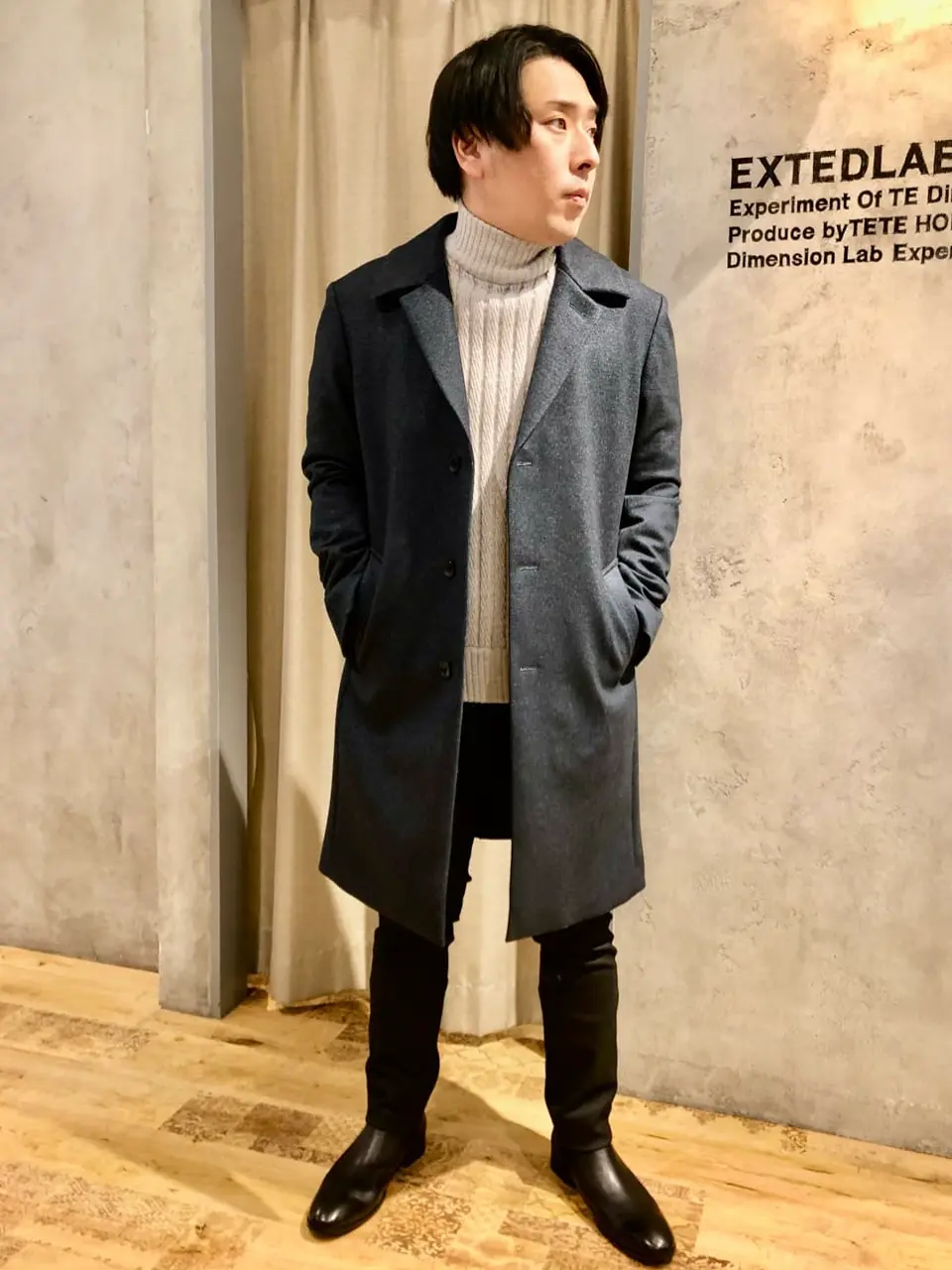 TÊTE HOMME コート TETE HOMME｜テットオム ダウンファブリックコート メンズ コート