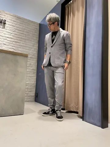 TETE HOMME｜テットオム モクロディクルーネックロンT メンズ