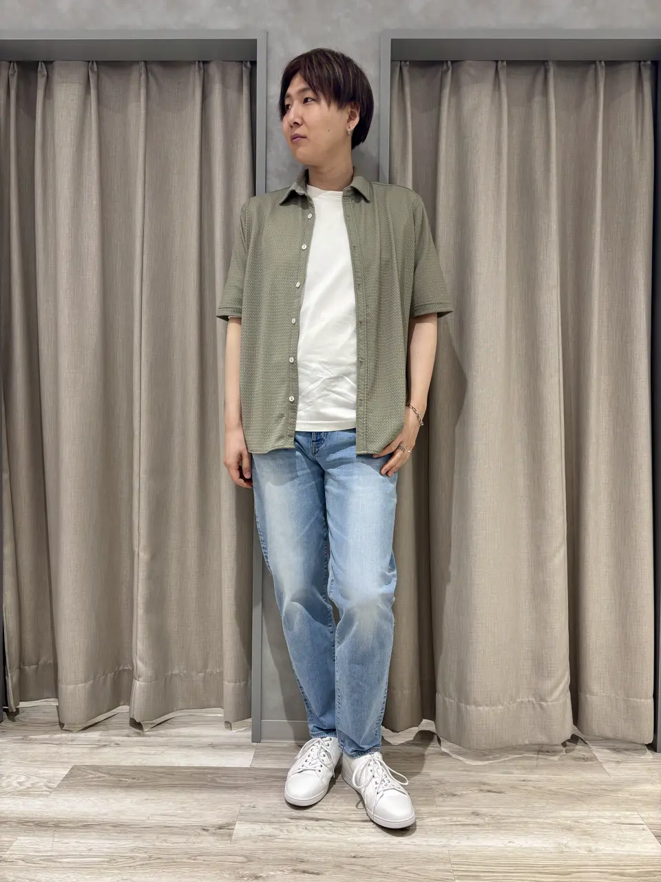 上品な艶と着心地の良さ モクロディクルーネックＴシャツ 上品な艶と着心地の良い モクロディクルーネックTシャツ