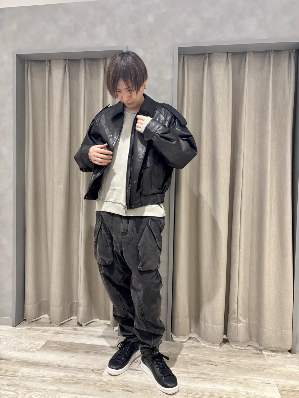 【ki】HALB/TETEHOMME カーゴパンツまとめ HALB】ワイドテーパードカーゴパンツ