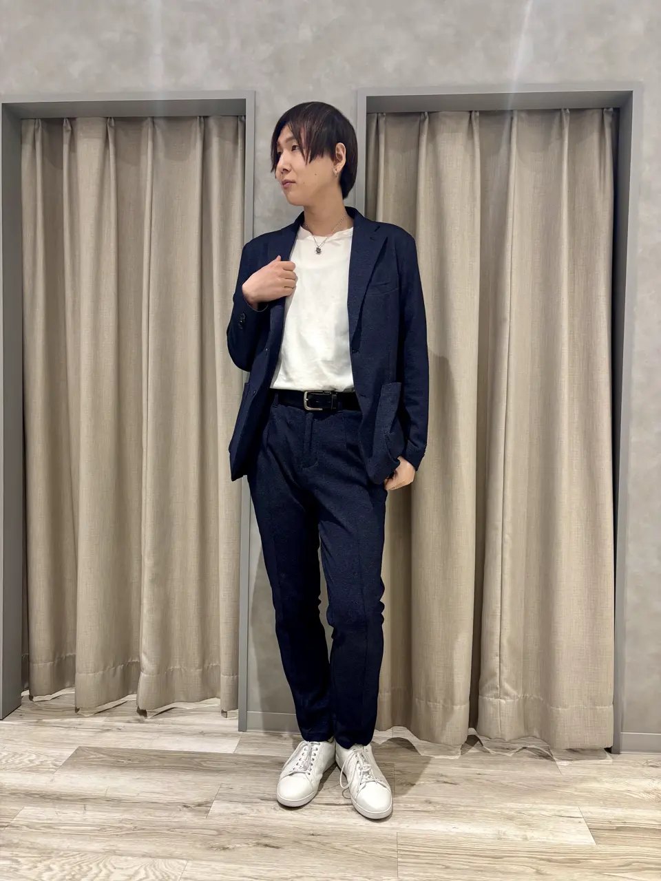 TETE HOMME｜テットオム モクロディクルーネックロンT メンズ