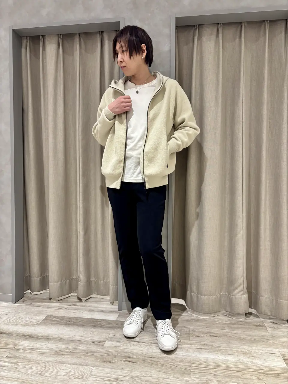 TETE HOMME｜テットオム モクロディクルーネックロンT メンズ