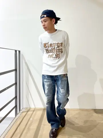 *Ed Hardy* ウォッシュドブリーチ スカル デニム ジーンズ XLARGE×ED HARDY CRASH DENIM PANTS – calif(カリフ)公式サイト