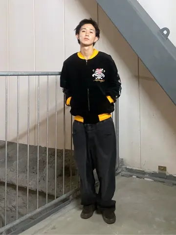 購入困難　激レア　MSDFロゴ付きブラックジャケット　新品　肩章なし　Lサイズ XLARGE×ED HARDY REVERSIBLE SOUVENIR JACKET – calif（カリフ）公式サイト