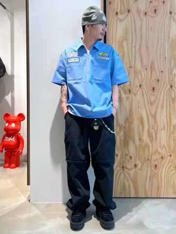 XLARGE×Blu Boy HALF ZIP S/S WORK SHIRT – calif（カリフ）公式