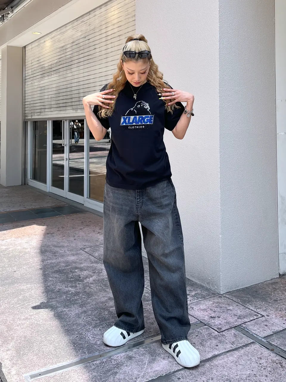 RHINE STONE SLANTED OG S/S TEE – calif（カリフ）公式サイト