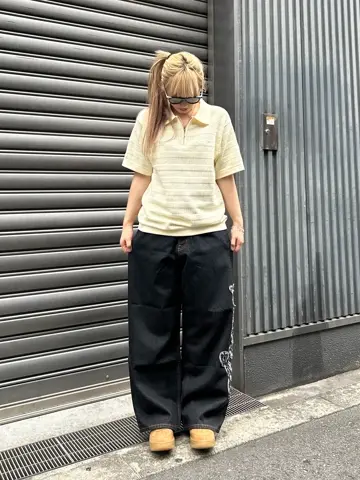 14G 綿ニット ストライプキャロルポロ STRIPED KNIT POLO SHIRT – calif（カリフ）公式サイト