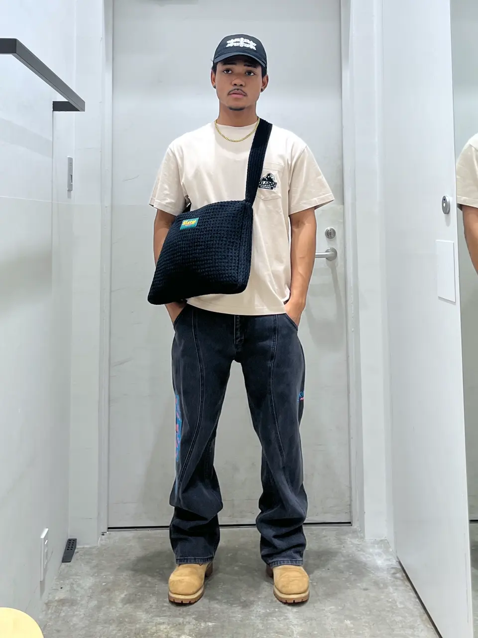 限定コラボ★XLARGE×ボブ・マーリー ニット ショルダーバッグ b6_1f835abb-0ee8-41cb-bdb9-