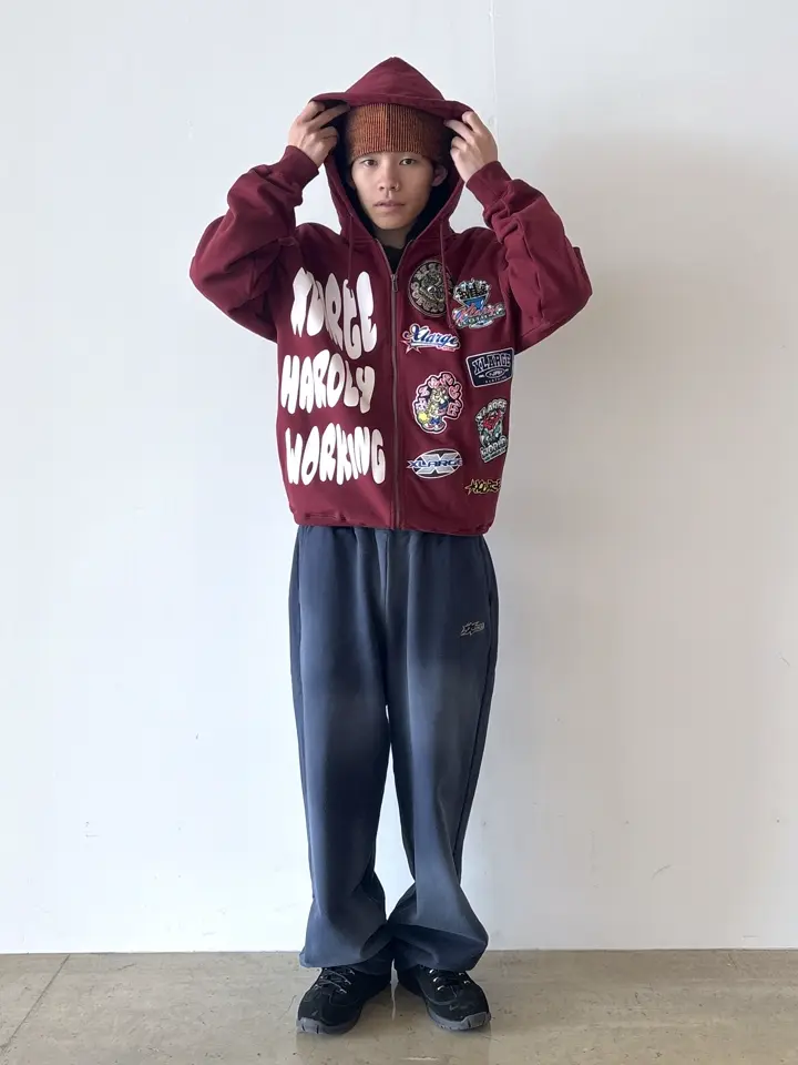 XLARGE 上下セット PAINTING ZIP-UP ジップパーカー＆パンツ XLARGE
