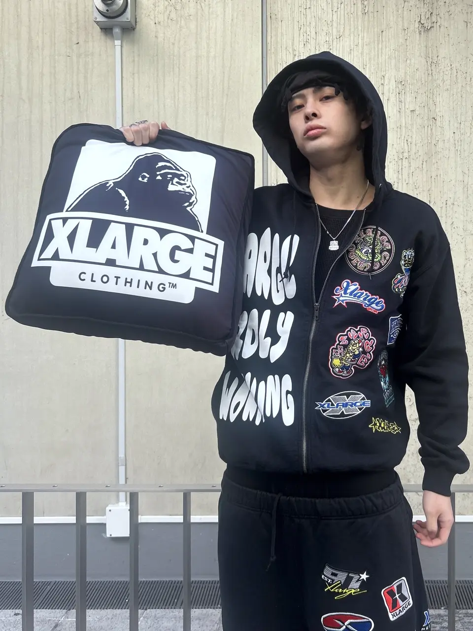 XLARGE 【数量限定】ノベルティ クッションインブランケット xlarge エクストラージ ブランケットインクッション - メルカリ