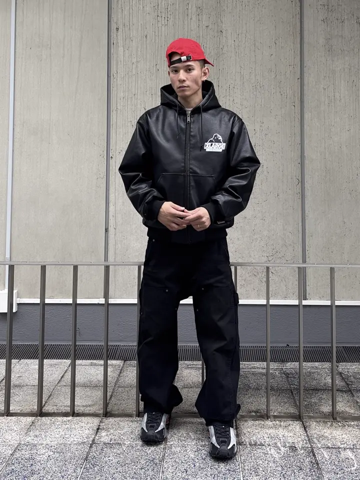 FAUX LEATHER HOODED WORK JACKET – calif（カリフ）公式サイト