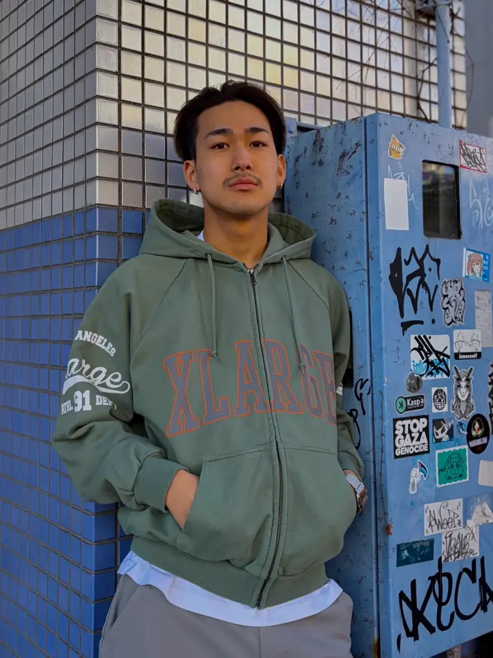 RAGLAN ZIP UP HOODED SWEATSHIRT – calif（カリフ）公式サイト