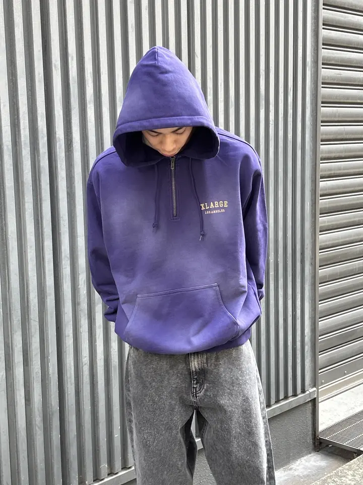 HALF ZIP UP HOODED SWEATSHIRT – calif（カリフ）公式サイト