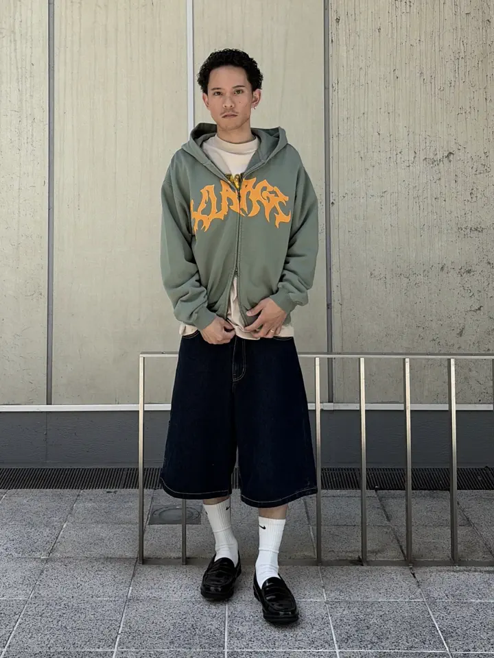 DISTORTED LOGO ZIP UP HOODED SWEATSHIRT – calif（カリフ）公式サイト