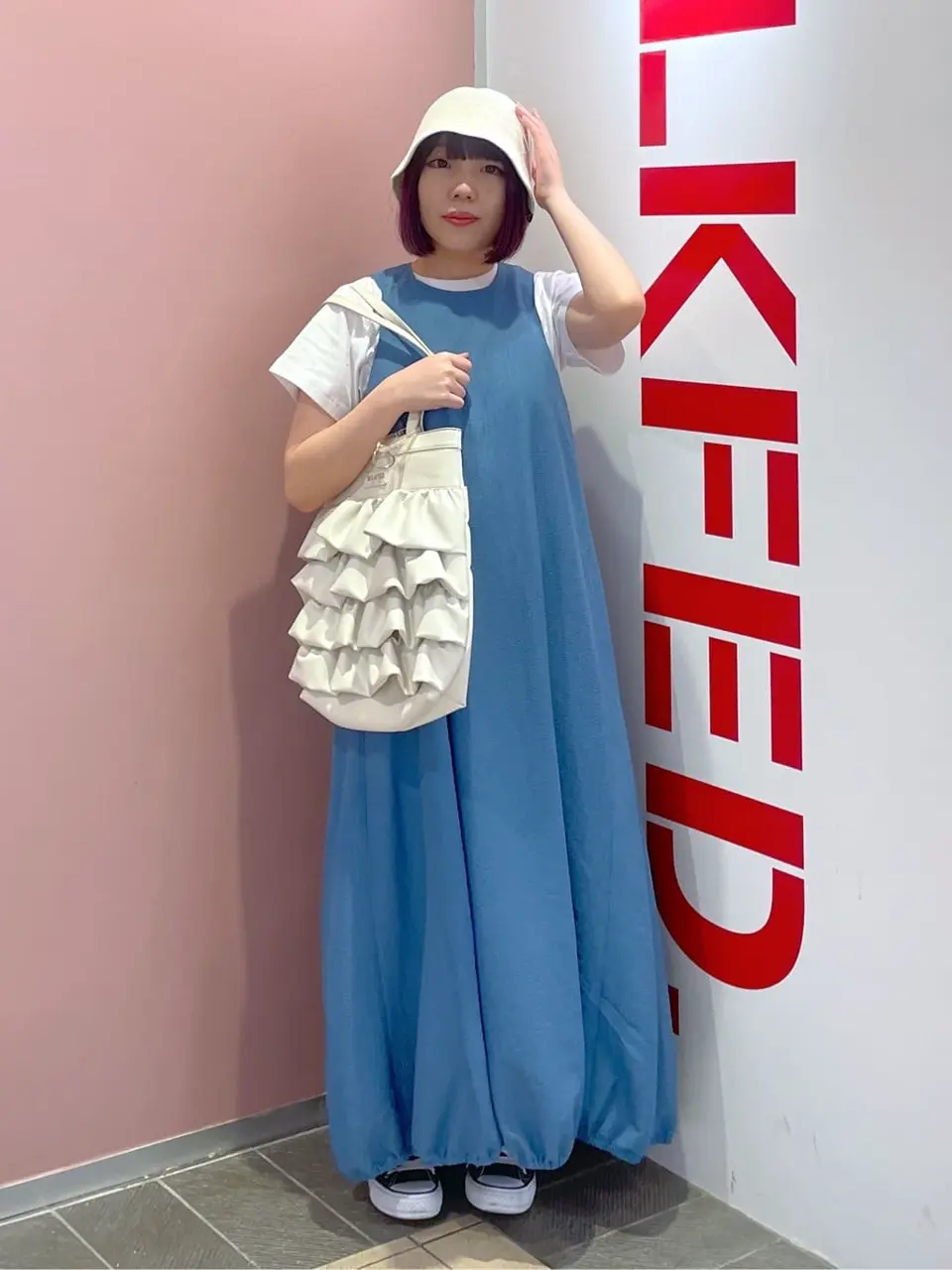 ワンピース BACK OPEN FLARE DRESS Ameri（アメリ）の「BACK OPEN FLARE DRESS（ワンピース）」 - WEAR